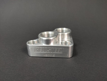 HellSteel 1UZ 3UZ  Billet Oil filter adapter/relocator 1UZ-2UZ-3UZ